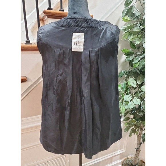 Tibi Newyork Women's Black 100% Cotton Long Sleeve Single Breasted Jacket Blazer - Picture 7 of 12